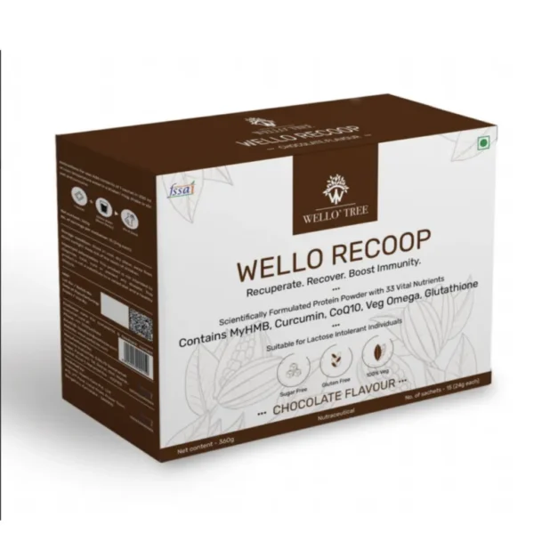 Wello Recoop Chocolate Flavour (Pack of 15 sachets)