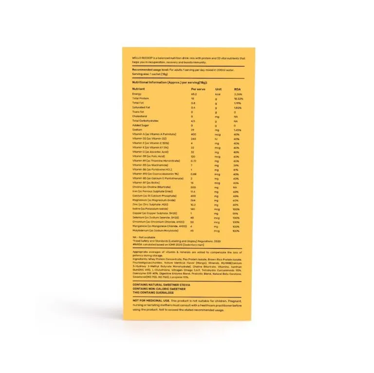 Wello Recoop Mango Flavour (Pack of 15 sachets) - Image 5