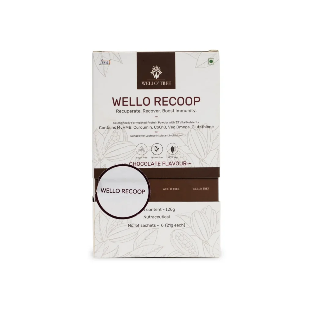 Wello Recoop Chocolate Flavour (Pack of 6 sachets)